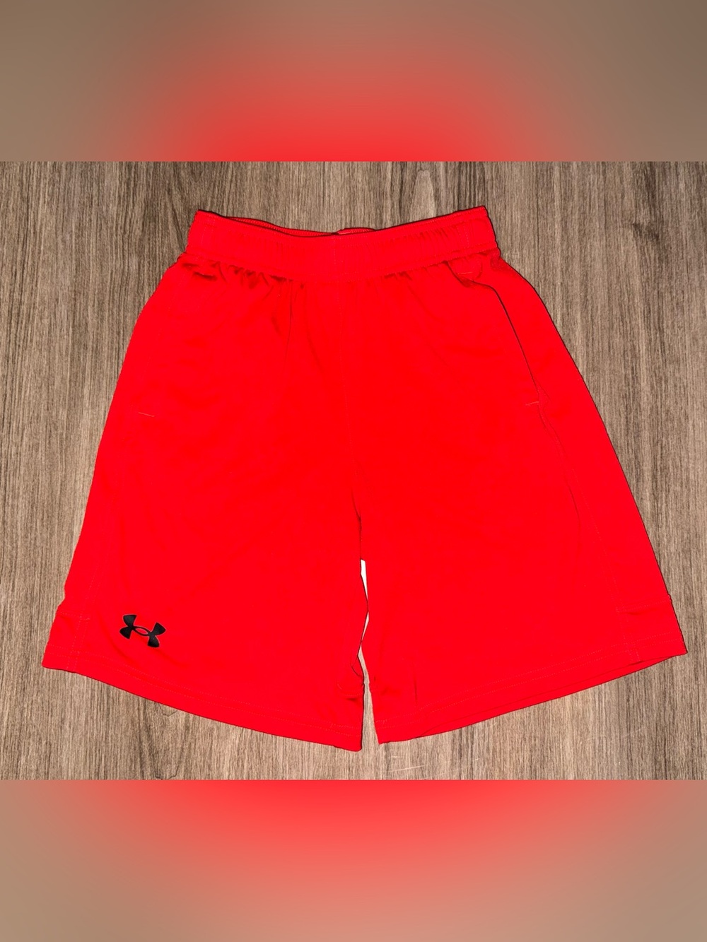 Under Armour Men’s Red Performance Athletic Shorts, YM